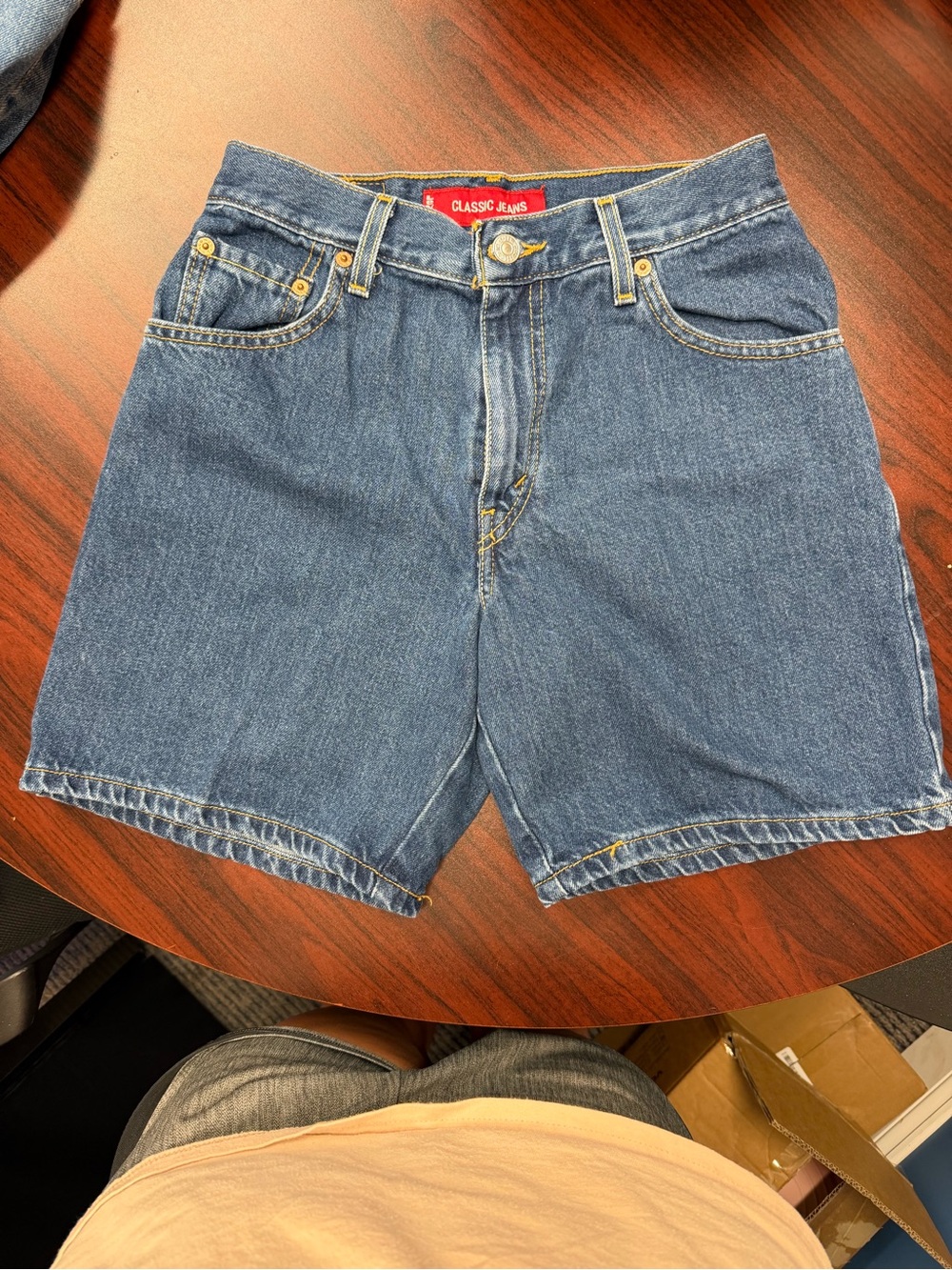 Levi's Classic Blue Denim Jean Shorts